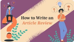 How to write an article review